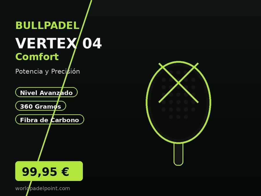 Pala Bullpadel Vertex 04 Comfort