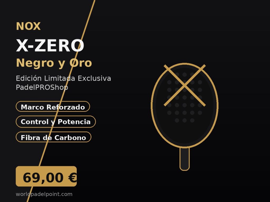 Pala Nox X-Zero Negro y Oro