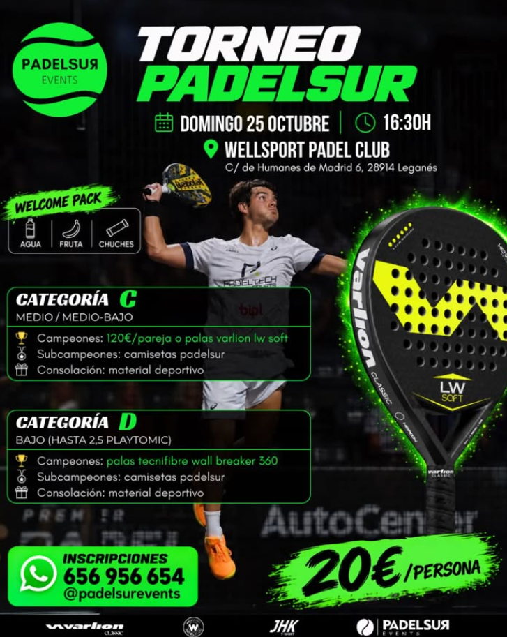Cartel: Torneo Padel Sur