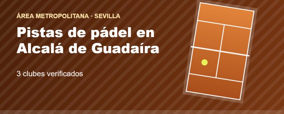 Tarjeta de las pistas de pádel de Alcalá de Guadaíra: 3 clubes