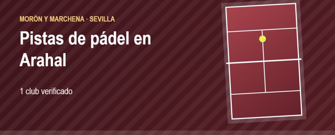 Tarjeta de las pistas de pádel de Arahal: 1 club