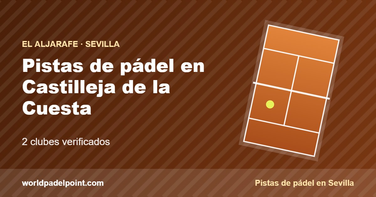 Tarjeta de las pistas de pádel de Castilleja de la Cuesta: 2 clubes