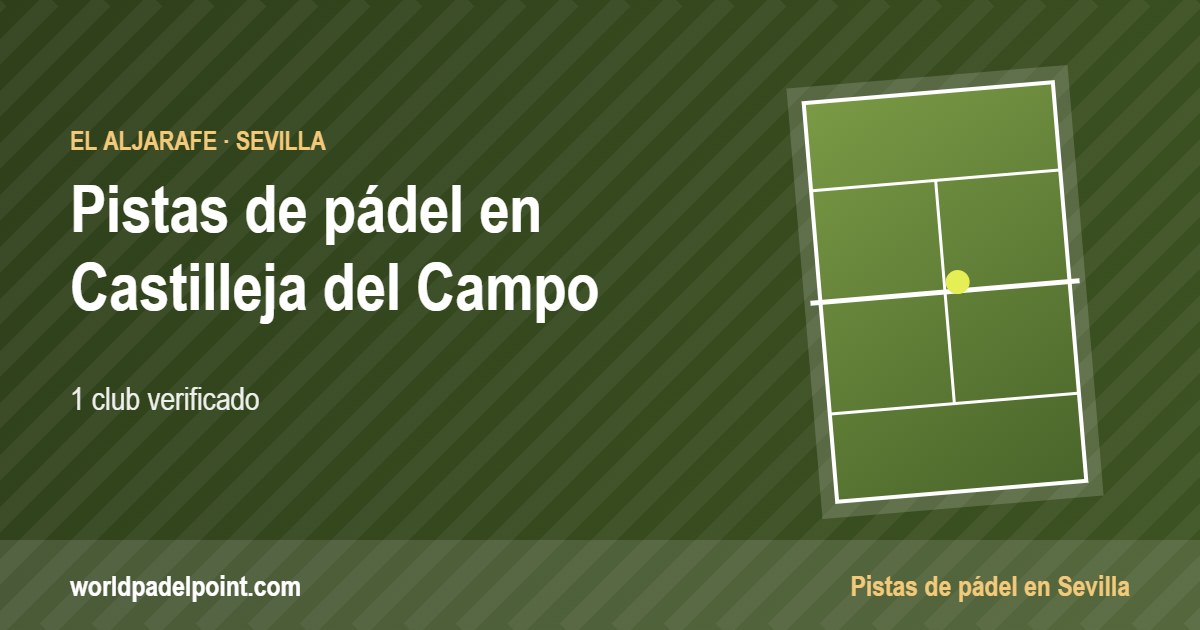 Tarjeta de las pistas de pádel de Castilleja del Campo: 1 club