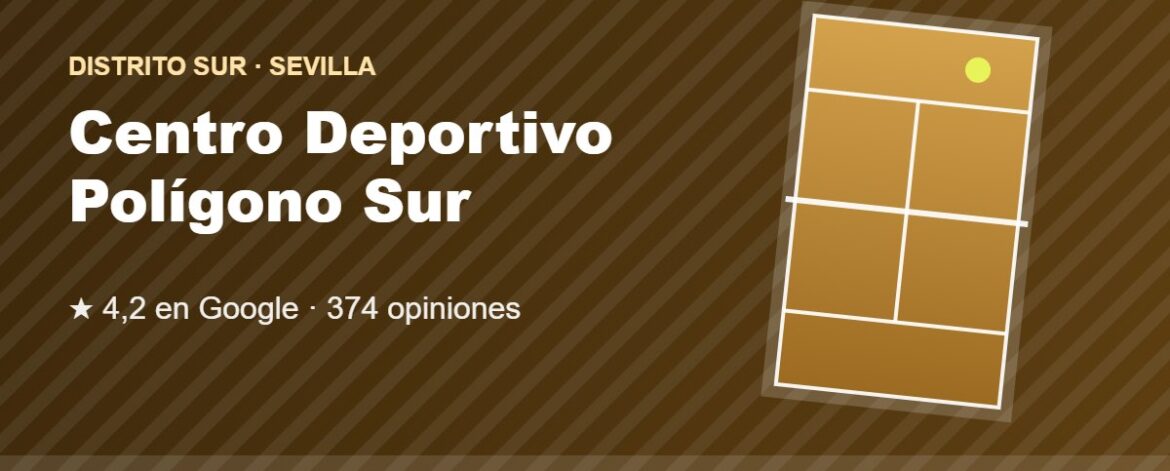 Tarjeta de Centro Deportivo Polígono Sur, club de pádel en Distrito Sur, Sevilla
