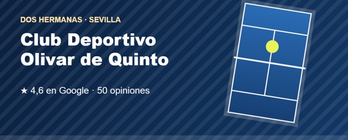 Tarjeta de Club Deportivo Olivar de Quinto, club de pádel en Dos Hermanas, Sevilla