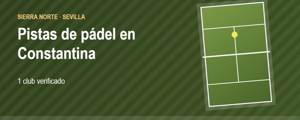 Tarjeta de las pistas de pádel de Constantina: 1 club