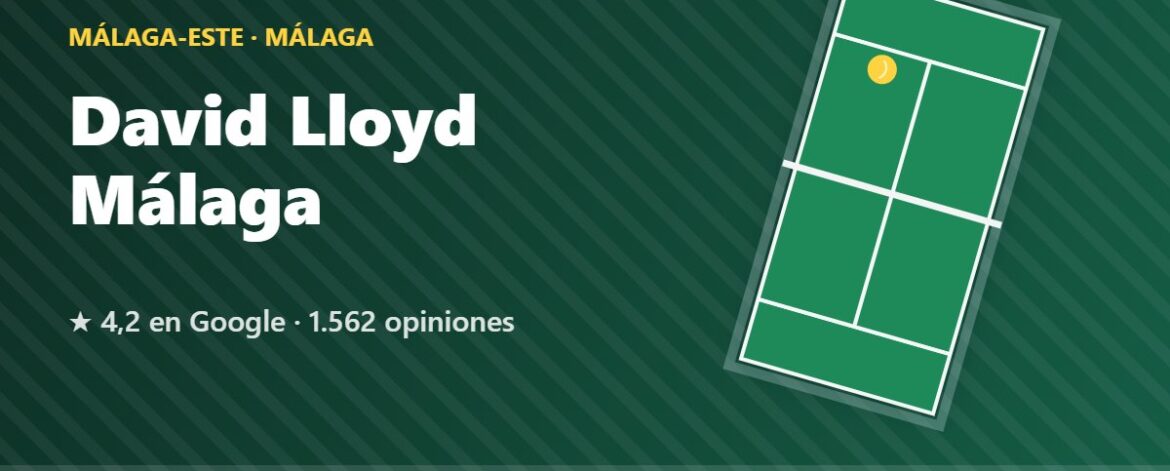 David Lloyd Málaga, pistas de pádel en Málaga-Este, Málaga