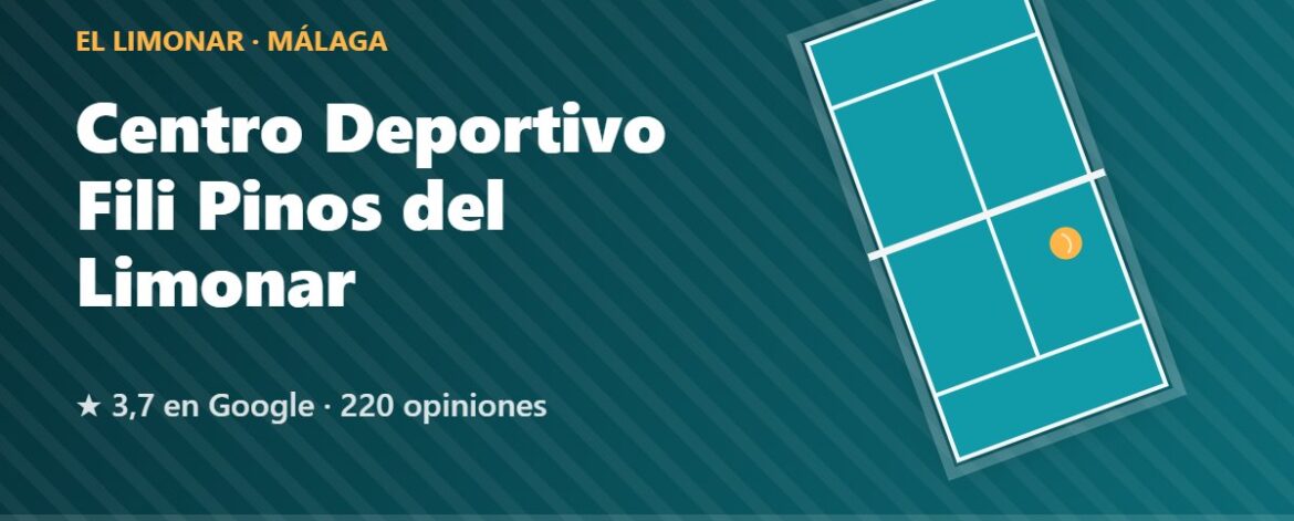 Centro Deportivo Fili Pinos del Limonar, pistas de pádel en El Limonar, Málaga