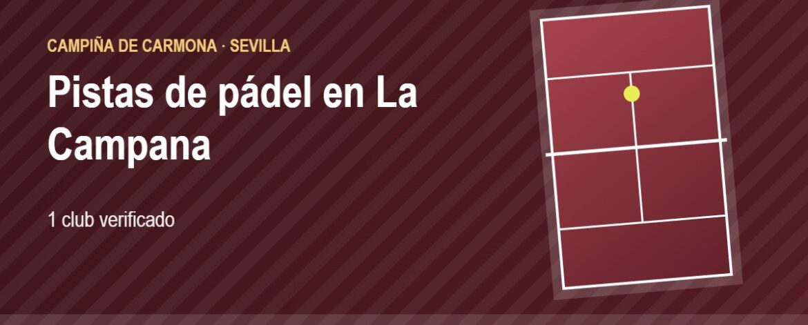 Tarjeta de las pistas de pádel de La Campana: 1 club
