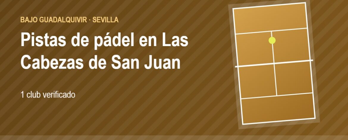 Tarjeta de las pistas de pádel de Las Cabezas de San Juan: 1 club