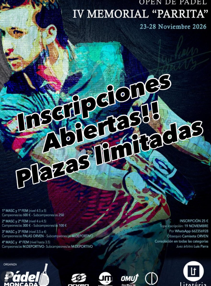 Cartel: IV Memorial Parrita