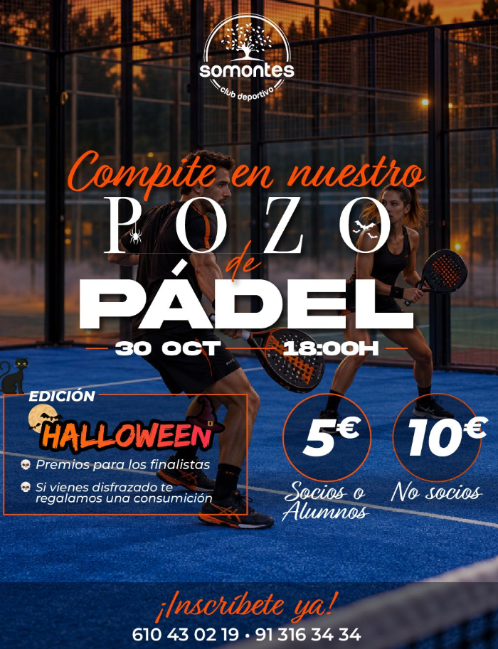 Cartel: ¡Halloween también se juega en Somontes!