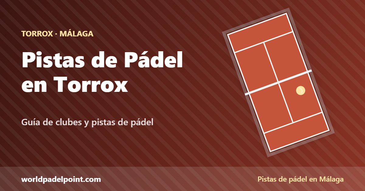 Pistas de Pádel en Torrox: guía de clubes de pádel