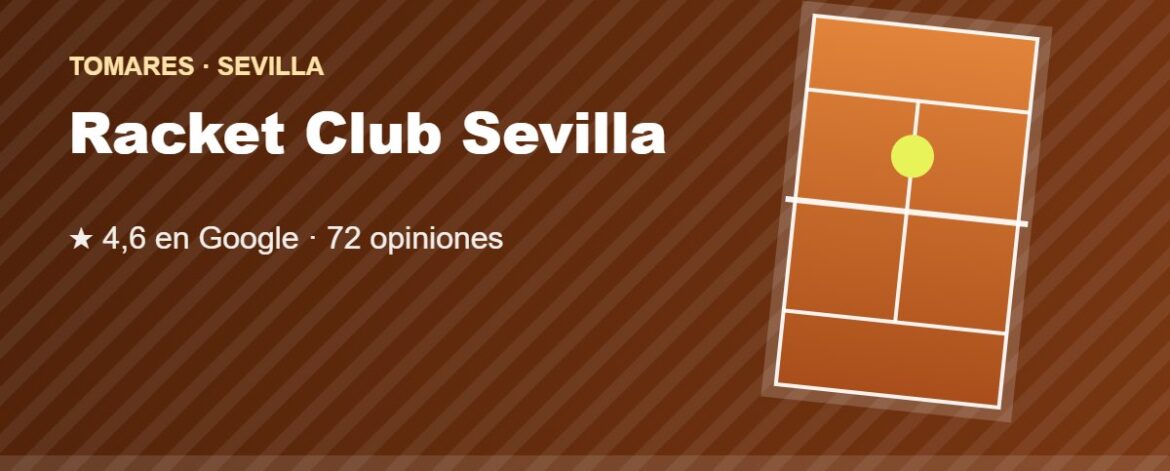 Tarjeta de Racket Club Sevilla, club de pádel en Tomares, Sevilla