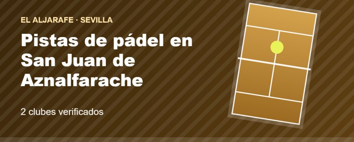 Tarjeta de las pistas de pádel de San Juan de Aznalfarache: 2 clubes