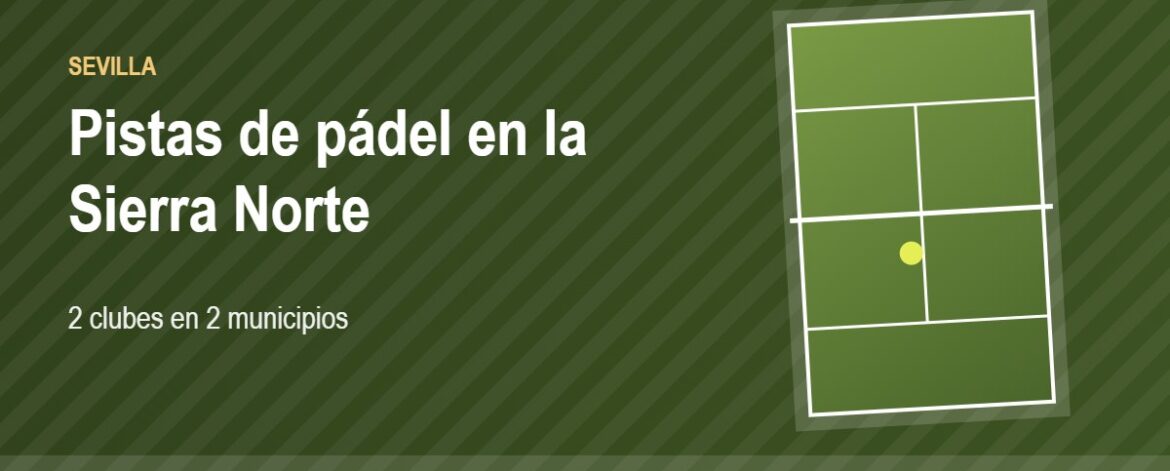 Tarjeta de las pistas de pádel de la Sierra Norte: 2 clubes en 2 municipios