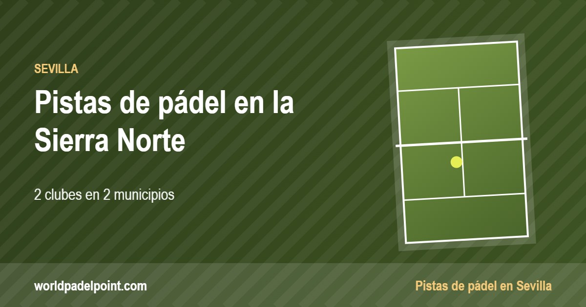 Tarjeta de las pistas de pádel de la Sierra Norte: 2 clubes en 2 municipios