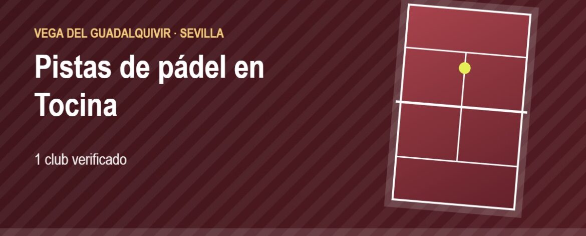 Tarjeta de las pistas de pádel de Tocina: 1 club