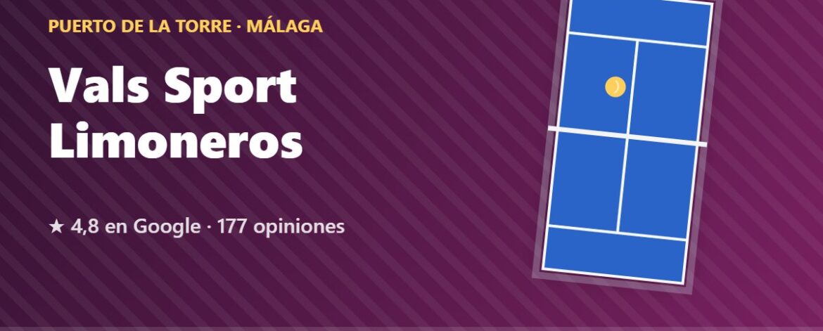 Vals Sport Limoneros, pistas de pádel en Puerto de la Torre, Málaga