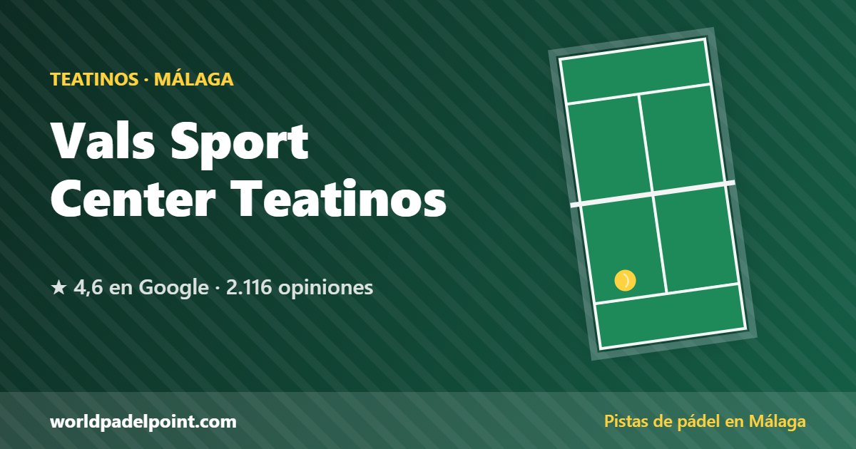 Vals Sport Center Teatinos, pistas de pádel en Teatinos, Málaga