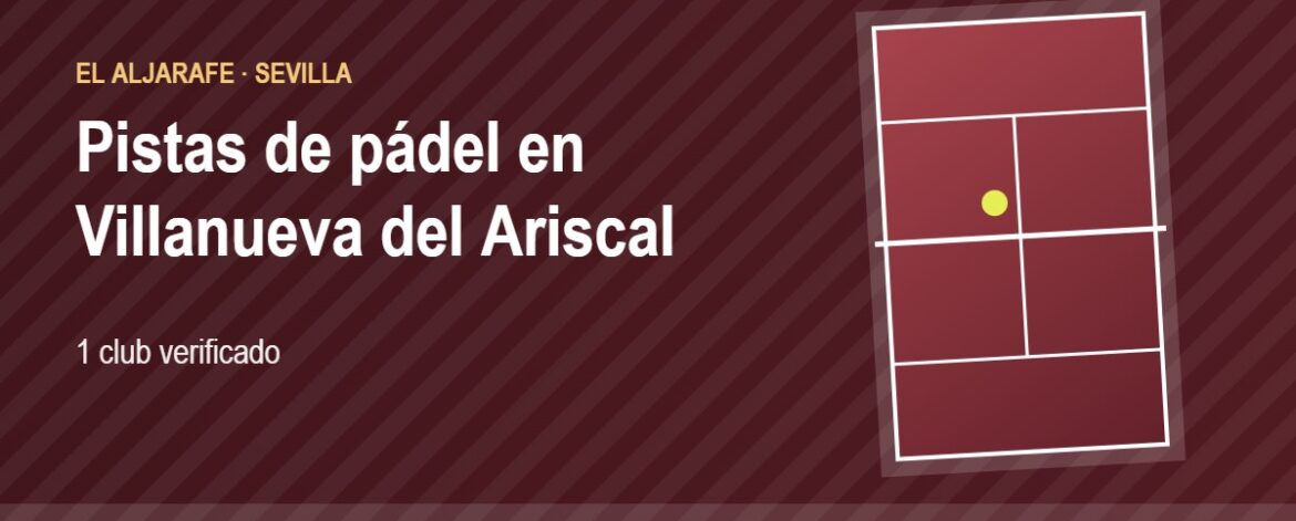 Tarjeta de las pistas de pádel de Villanueva del Ariscal: 1 club